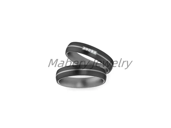 Anillo de acero inoxidable personalizable duradero, anti