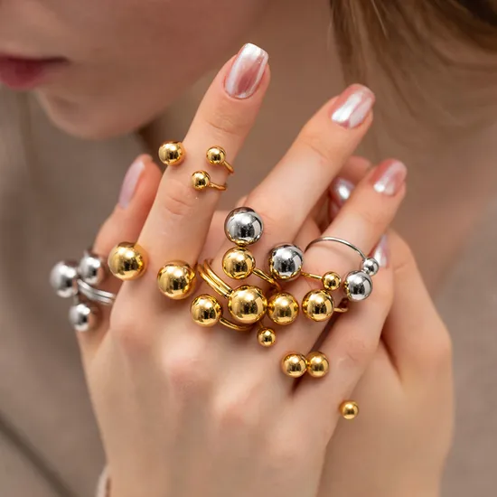 Anillo de circonita de alta sensación de moda con diseño de nicho y raíces de viento, anillo vegetariano de acero y titanio.