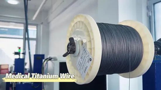 Alambre de titanio de grado Gr1/Gr2 para implantes médicos en bobinas o carretes