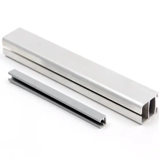Perfil de extrusión de aluminio anodizado de titanio serie 45 de forma cuadrada